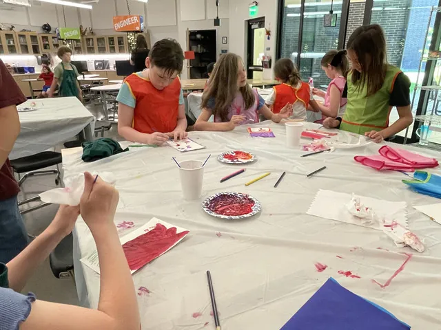 Students taking part in a STEAMLabs science night